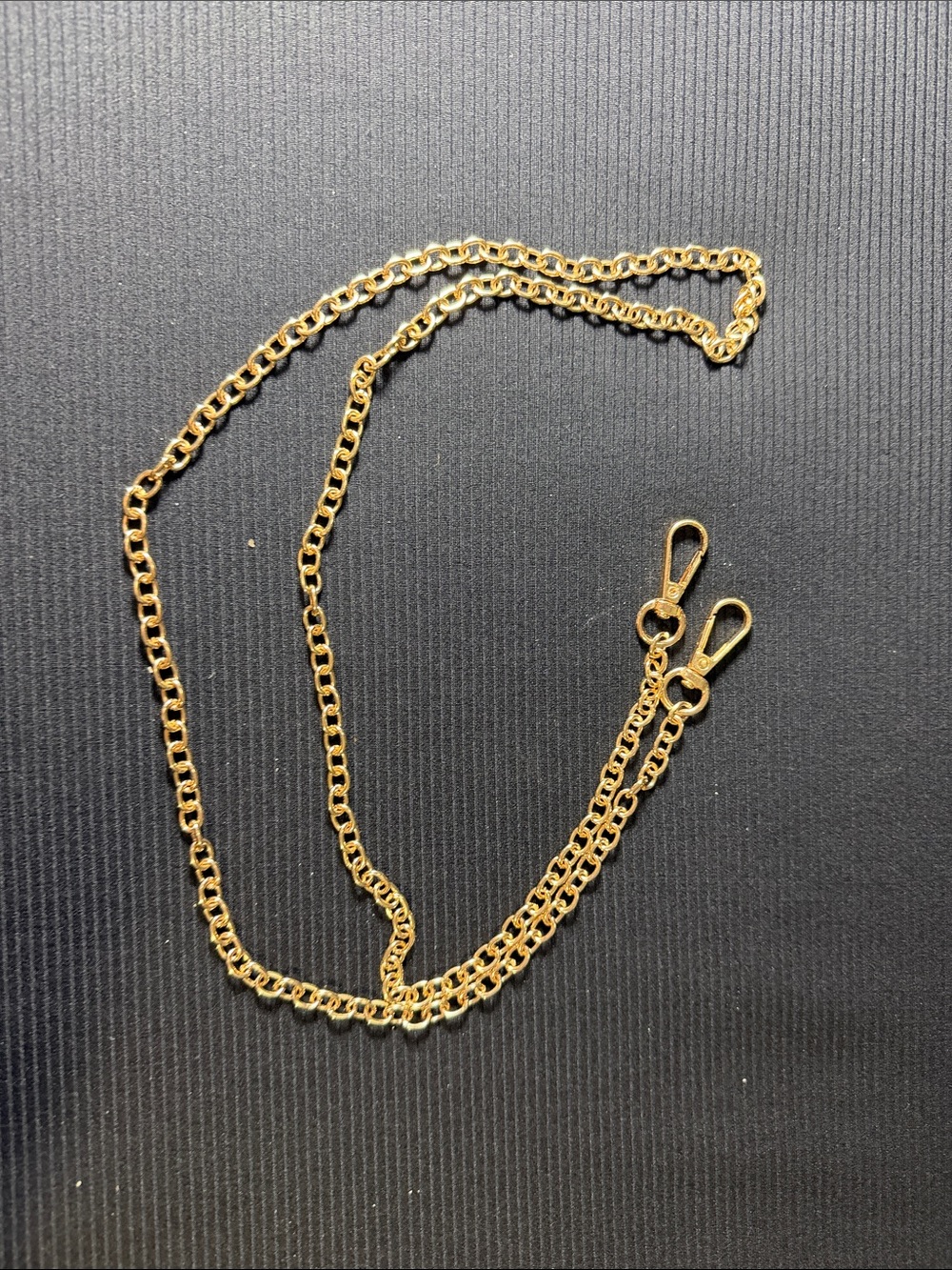 Gold Chain Strap with Lobster Clips